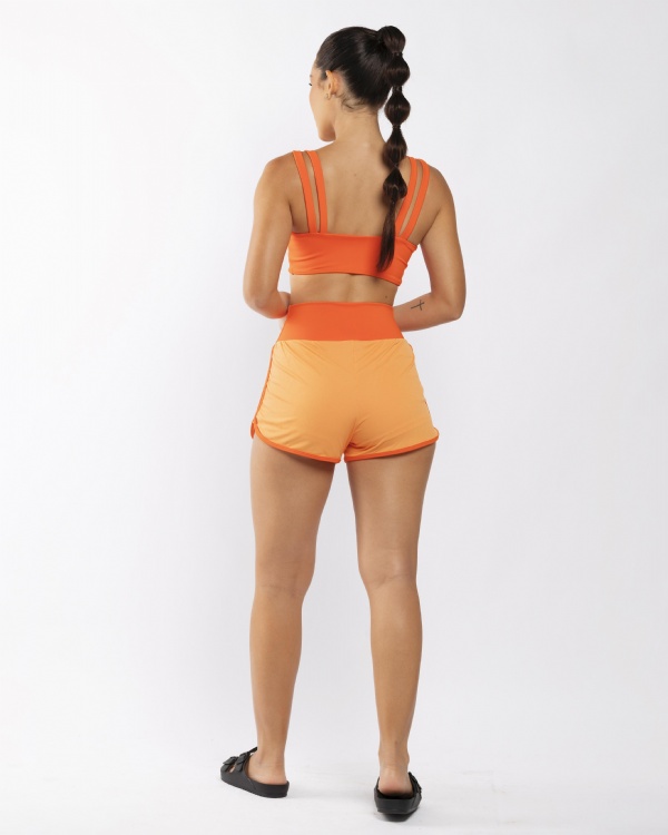 CONJUNTO XTREME SHORT LARANJA 