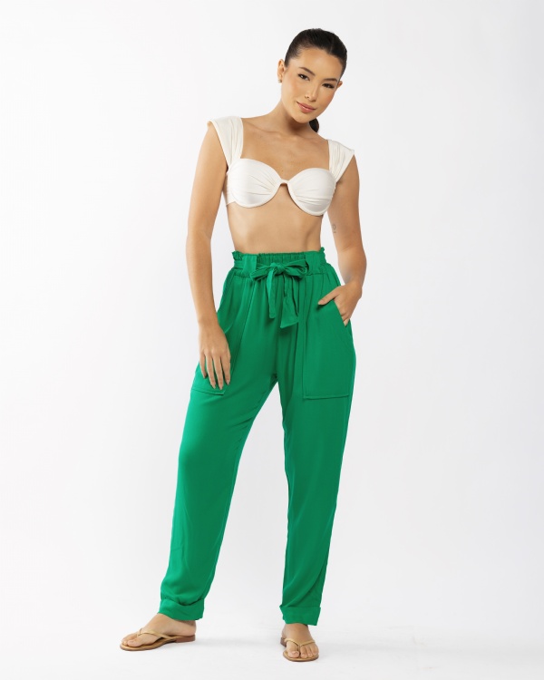 CALÇA CLOCHARD VERDE 