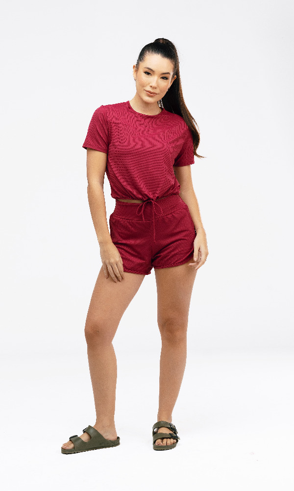 CAMISA NEW LIFE VINHO BORDÔ 