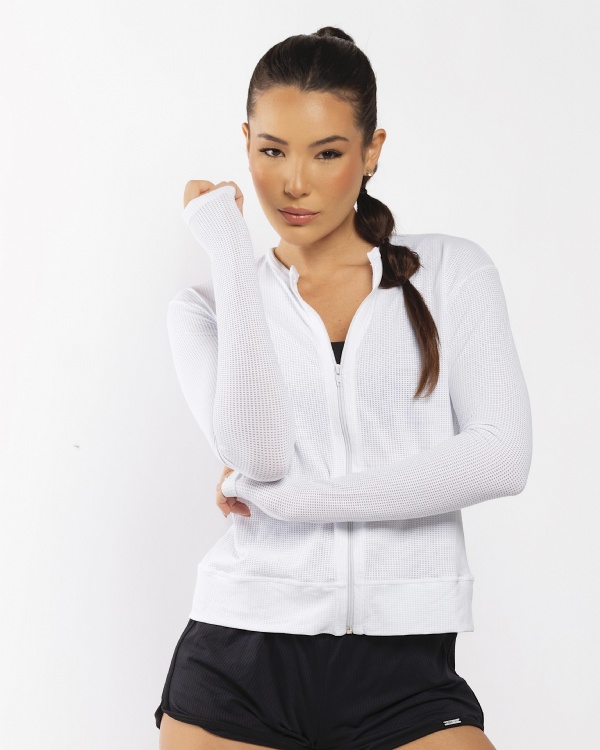 CASACO DRY FIT BRANCO