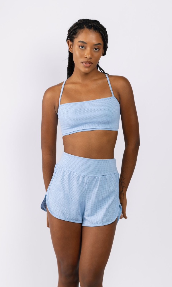 CONJUNTO SHORT SKIN AZUL ICE 