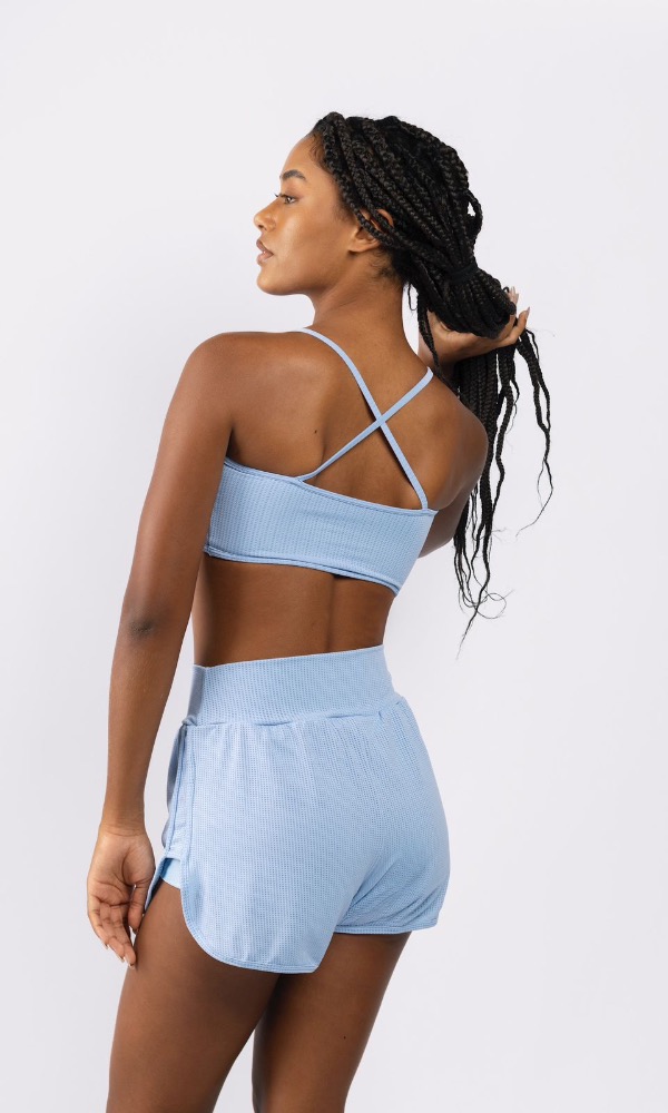 CONJUNTO SHORT SKIN AZUL ICE 