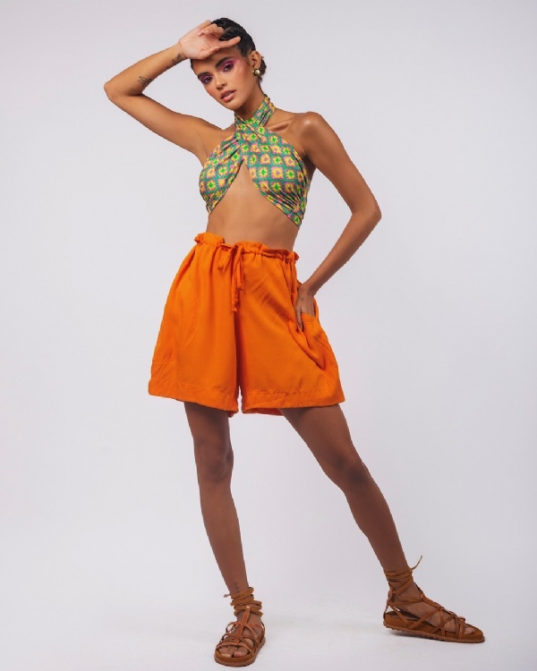 SHORT CORDÃO LARANJA