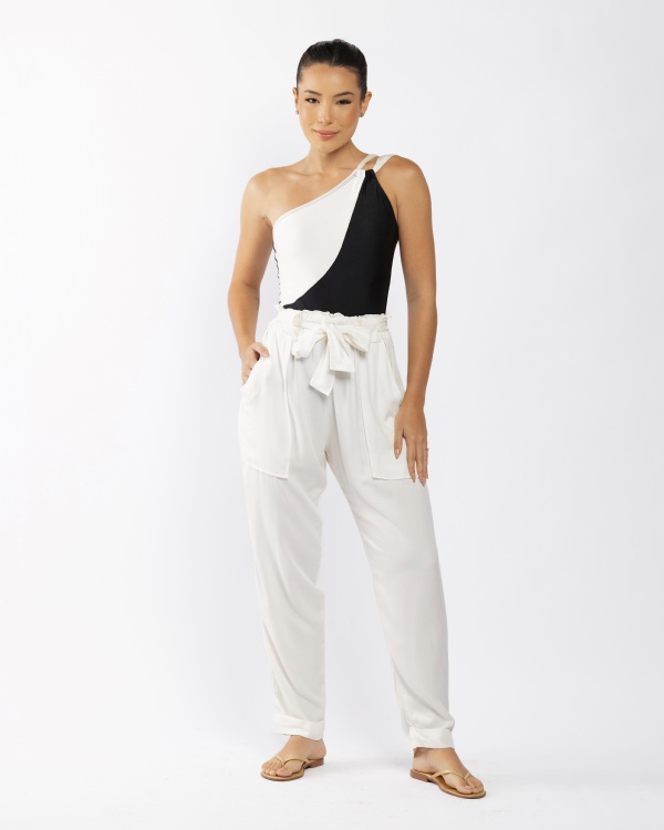 CALÇA CLOCHARD BRANCA 