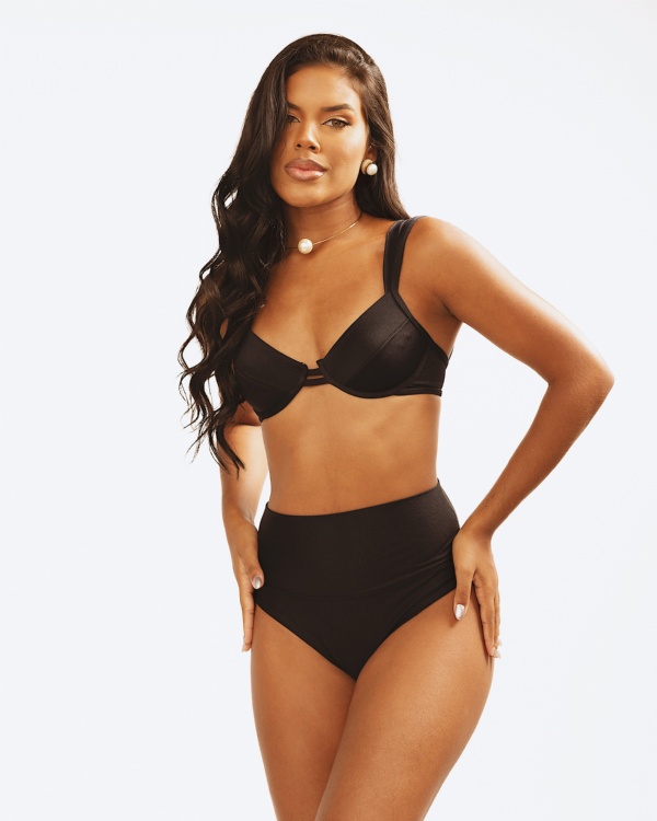 BIKINI NEW MEIA TAÇA PRETO