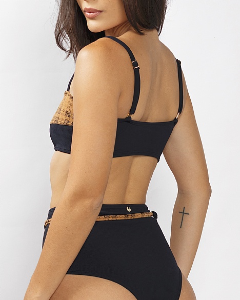 BIKINI VENICE XADREZ MARROM 