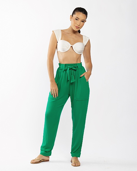 CALÇA CLOCHARD VERDE 