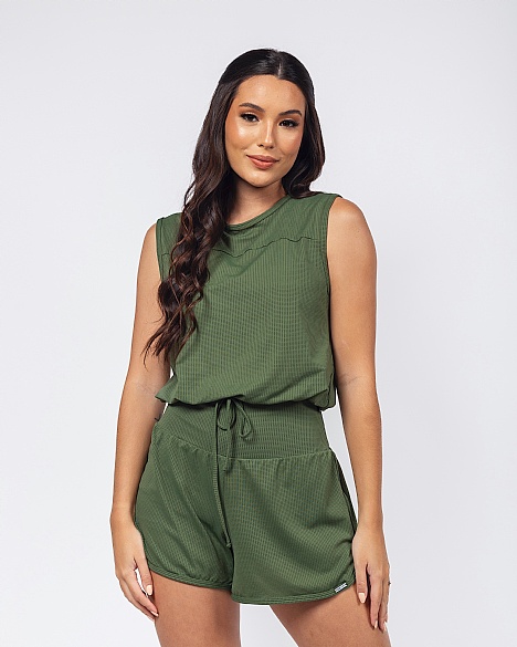 Camisa Life Dry Fit Verde Musgo