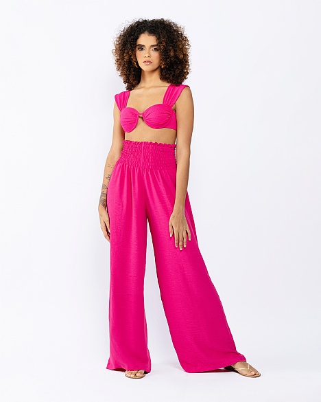 CALÇA LASTEX ROSA PINK 