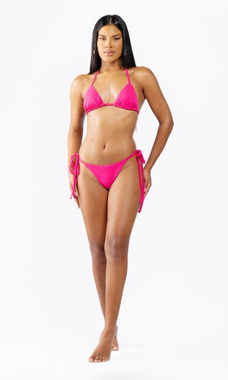 BIKINI CORTININHA ROSA 