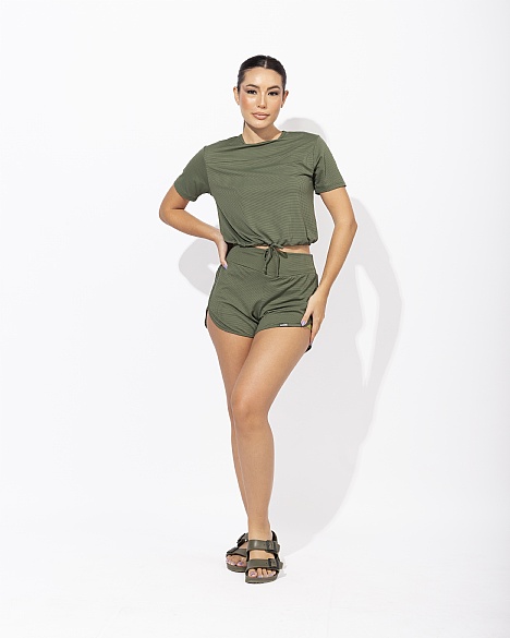 Camisa New LIfe Dry Fit Verde Musgo