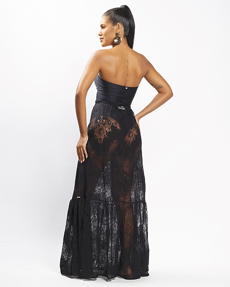 SAIA RENDA BABADO PRETA 