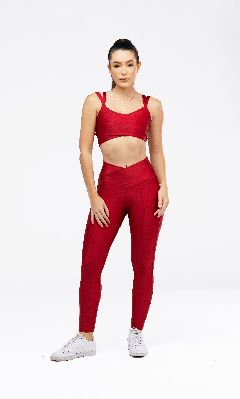 CONJUNTO XTREME CALÇA VINHO BORDÔ 