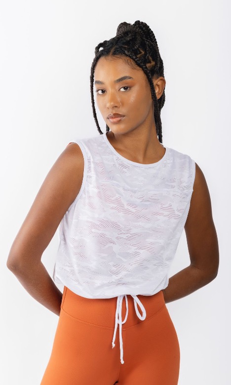 CAMISA LIFE BRANCA CAMUFLAGEM 