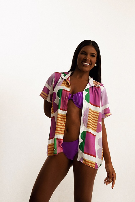 Camisa Botão Shapes